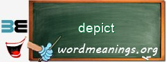 WordMeaning blackboard for depict